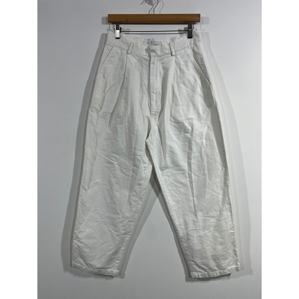 Haikure Coastal Pleated High Rise Wide Leg Pants Womens 28 Nautical Minimalist